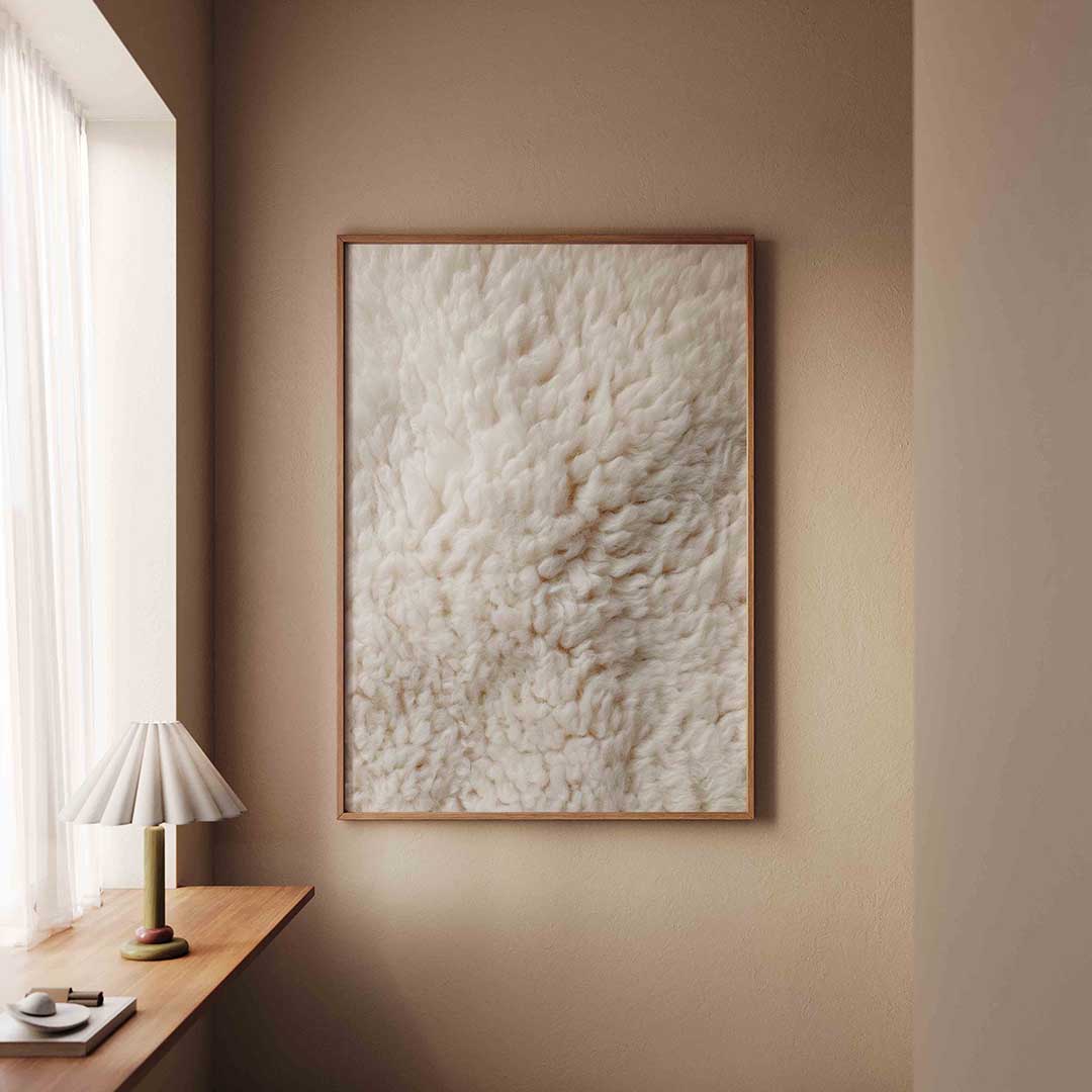 Wollige textuur Poster