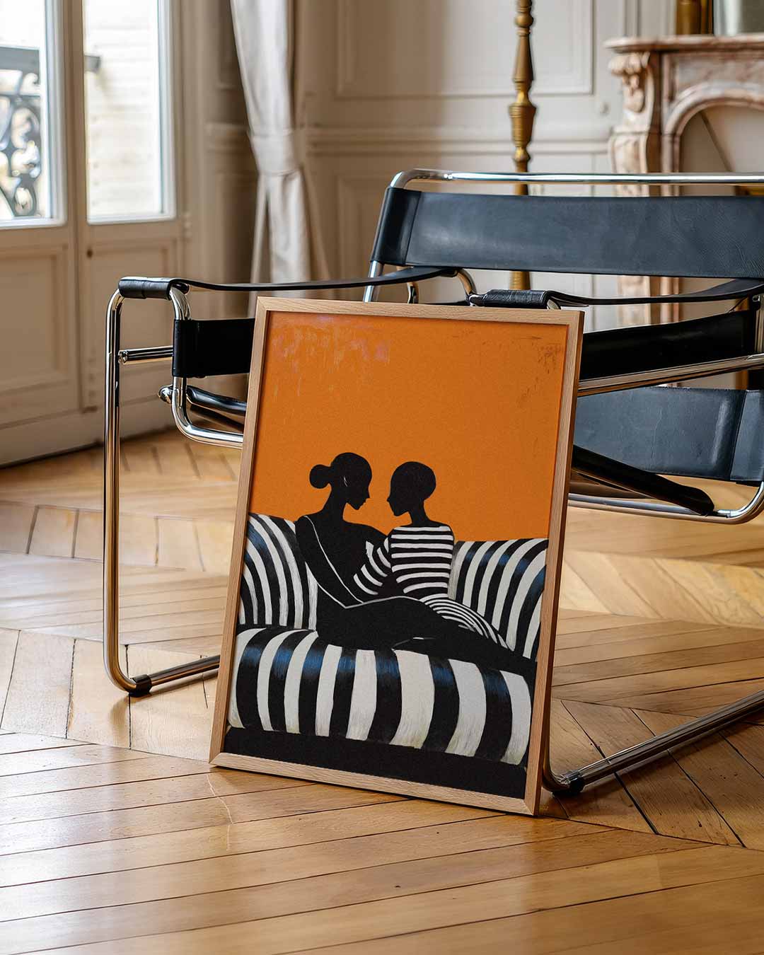 Stijlvolle Silhouetten Poster-WallArtistic