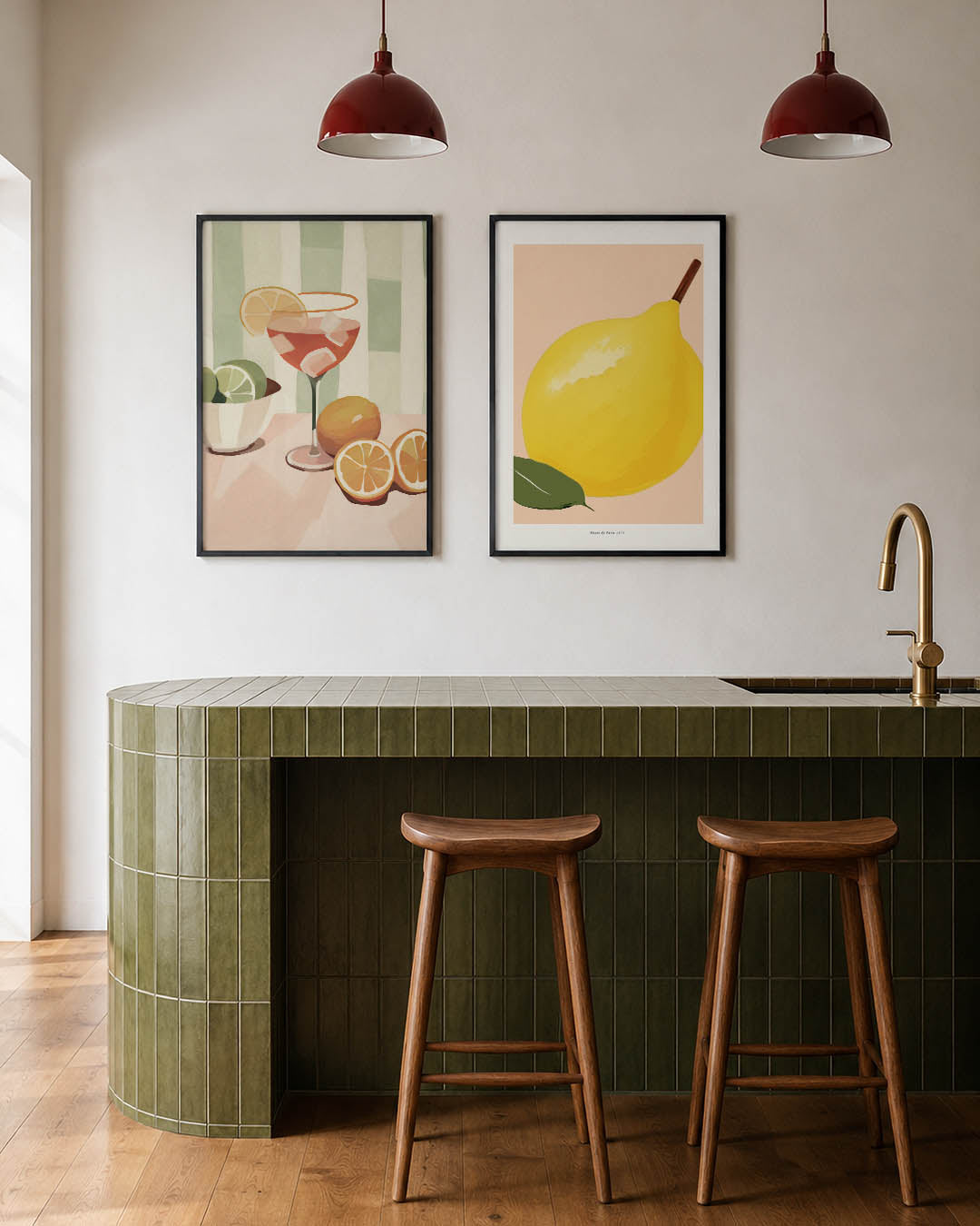 Citrus en cocktail Posterset