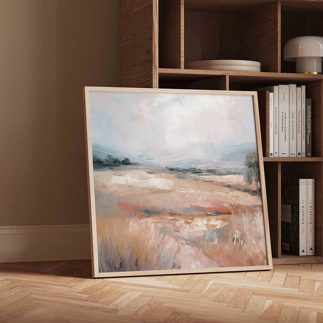 Landschap met zachte tinten Poster