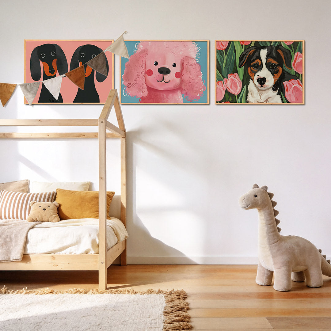 Hondenportret dubbel Posterset