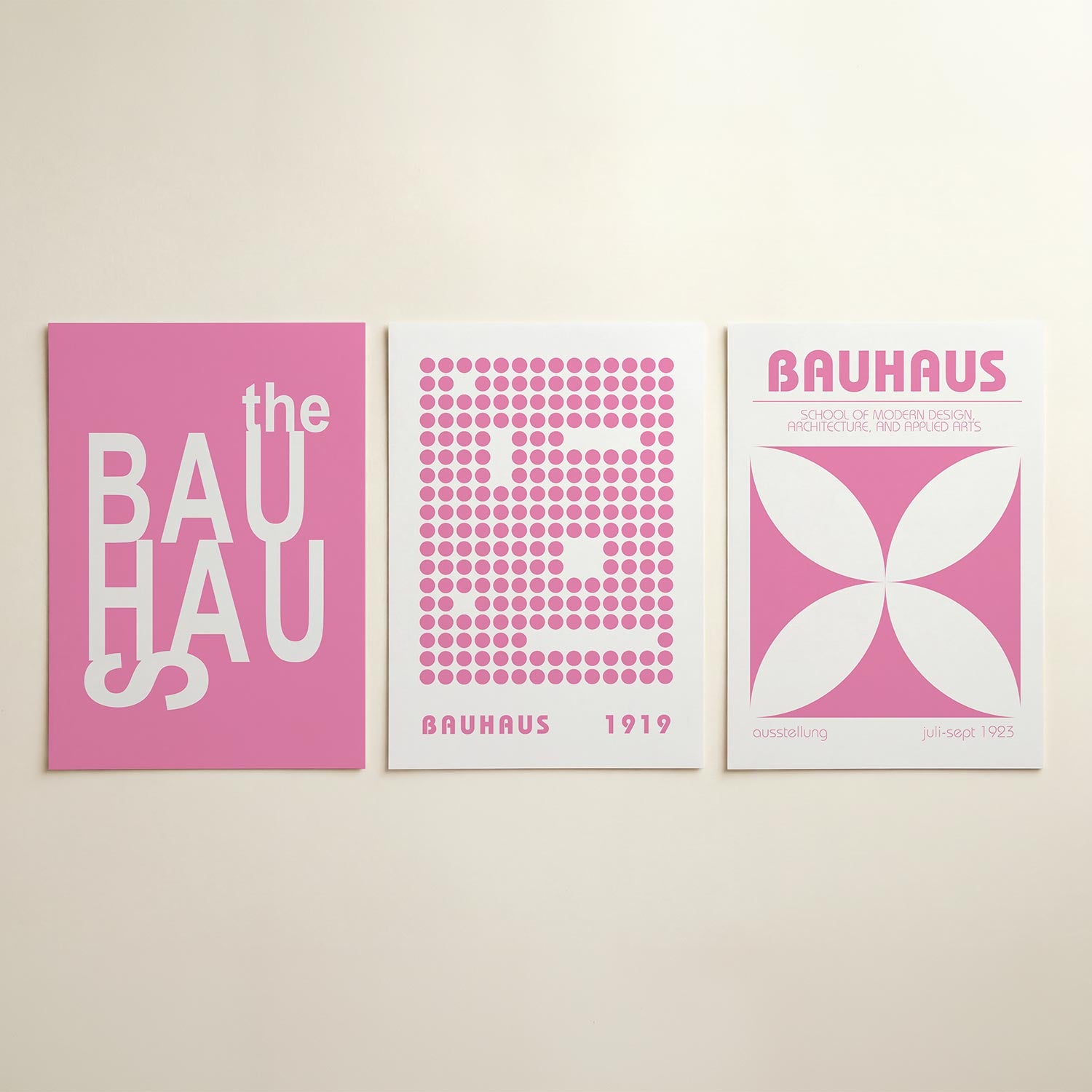 Typografisch spel Posterset
