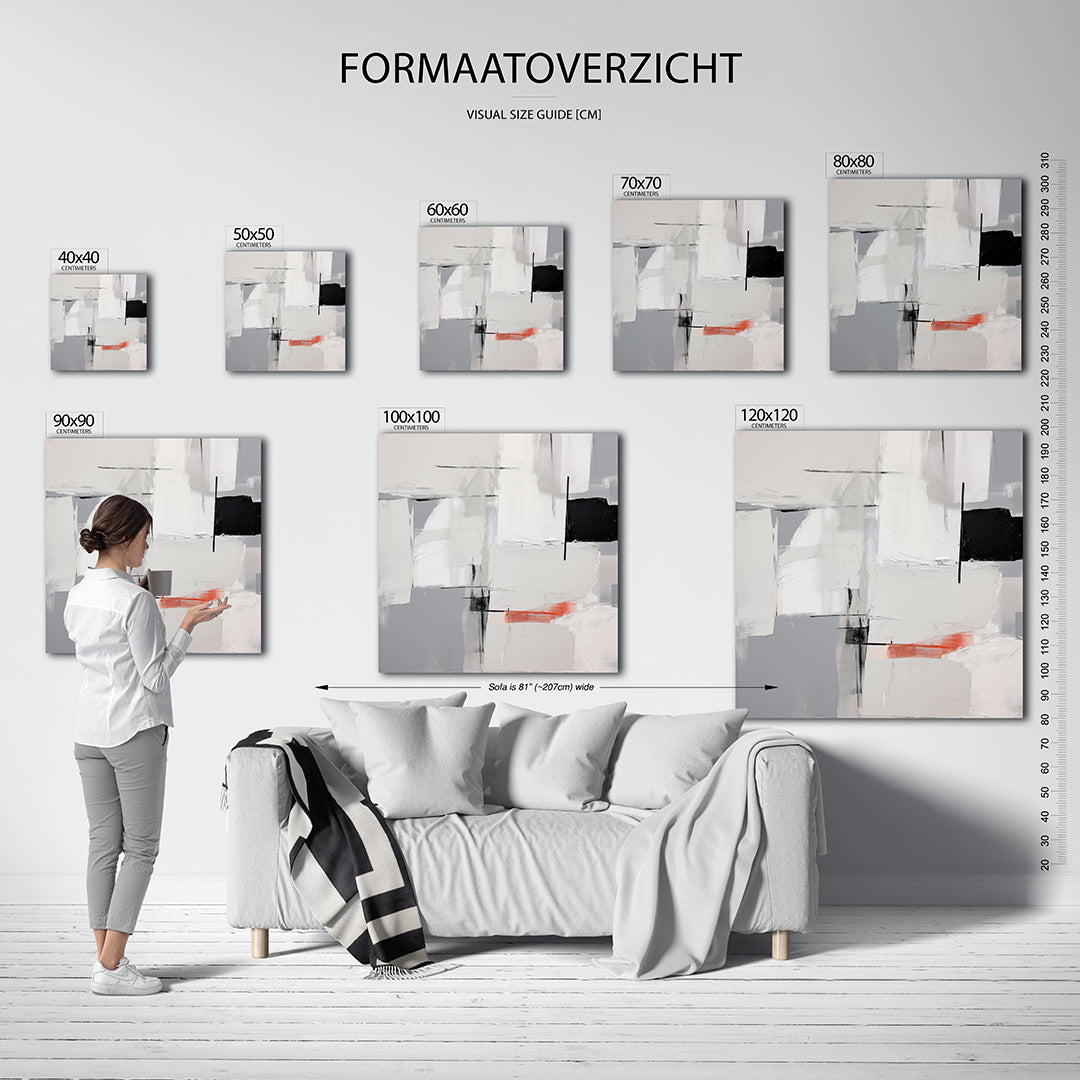 Geometrische vlakken Kunstwerk