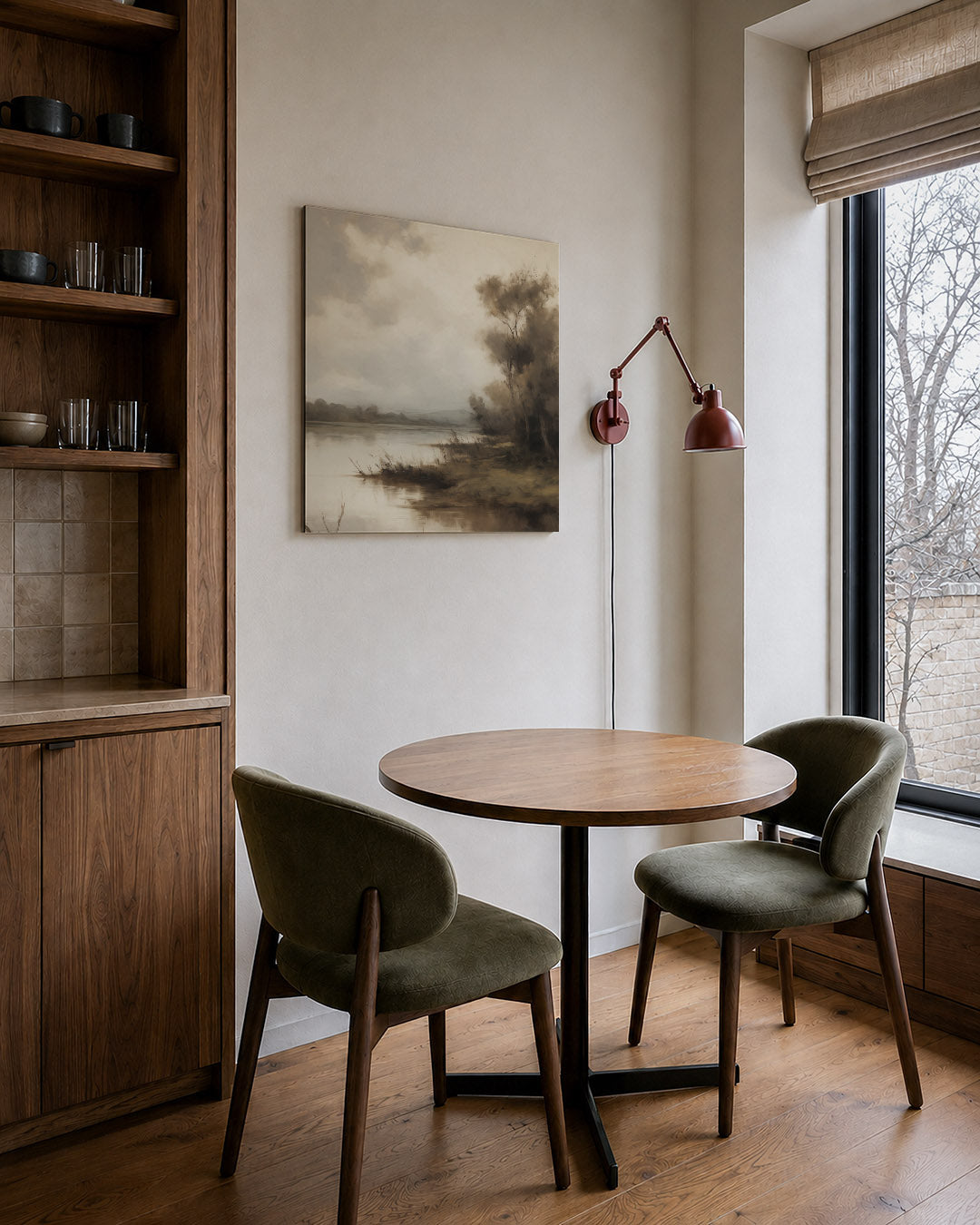 Rustig landschap Kunstwerk
