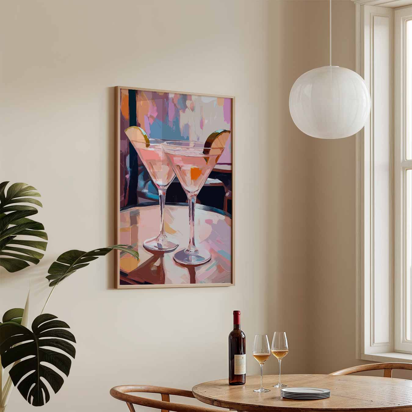 Cocktail Avond Vibes Poster-WallArtistic
