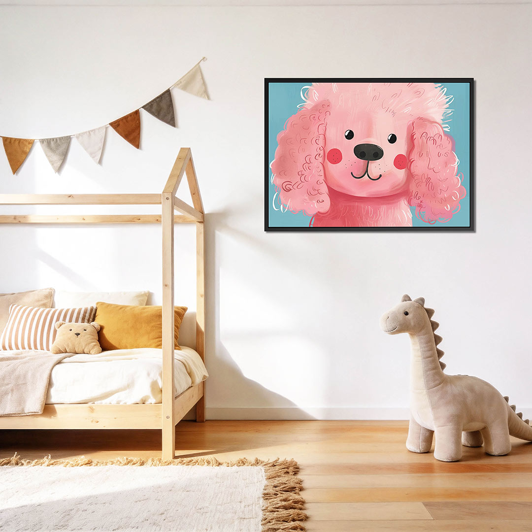 Vrolijke hond illustratie Kunstwerk