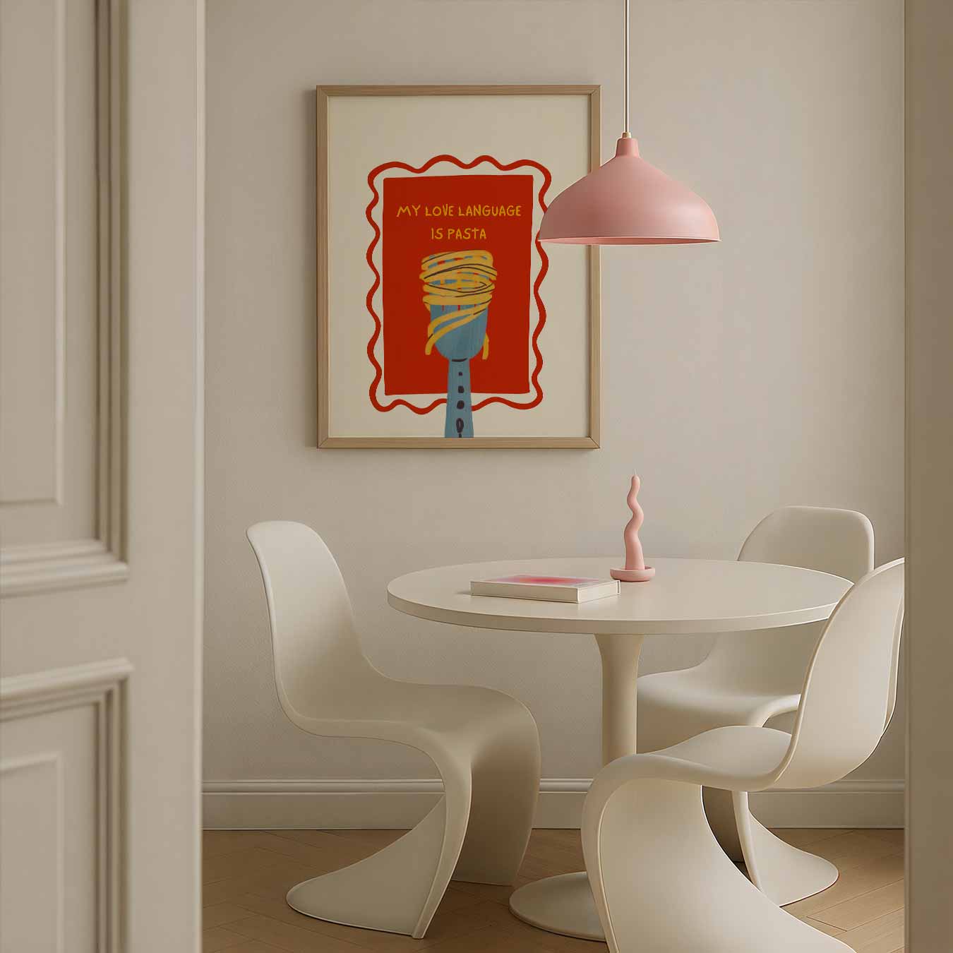 Pasta Liefdestaal Poster-WallArtistic