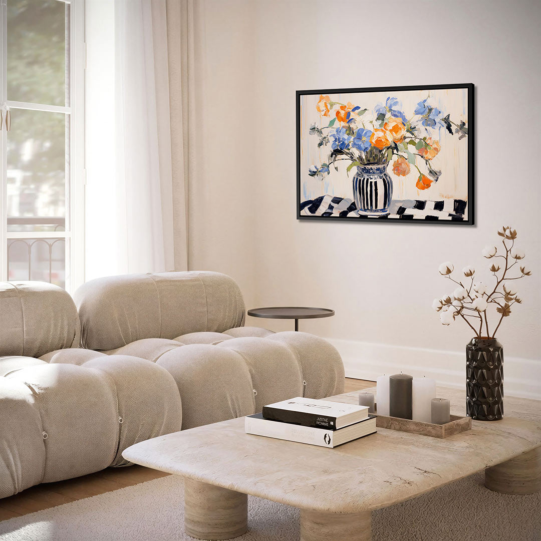 Bloemen in vaas Kunstwerk