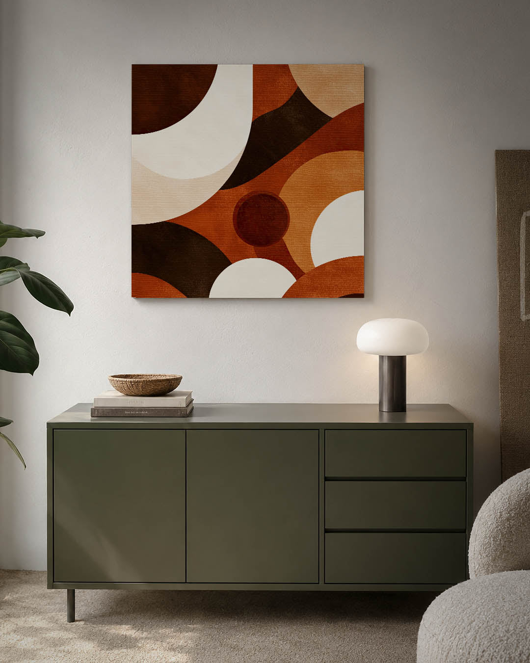 Organische vormen compositie Kunstwerk