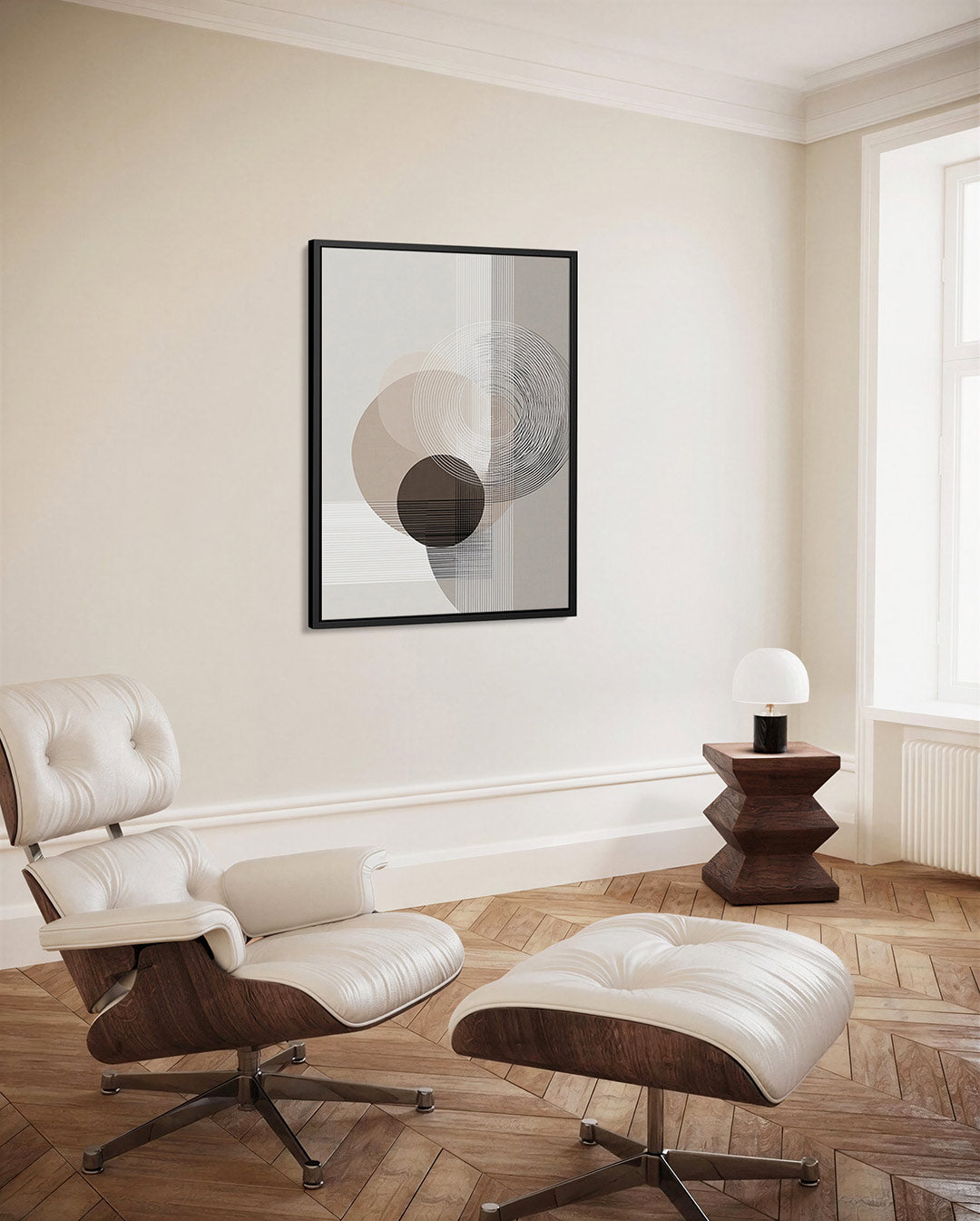 Geometrische cirkelpatronen Kunstwerk