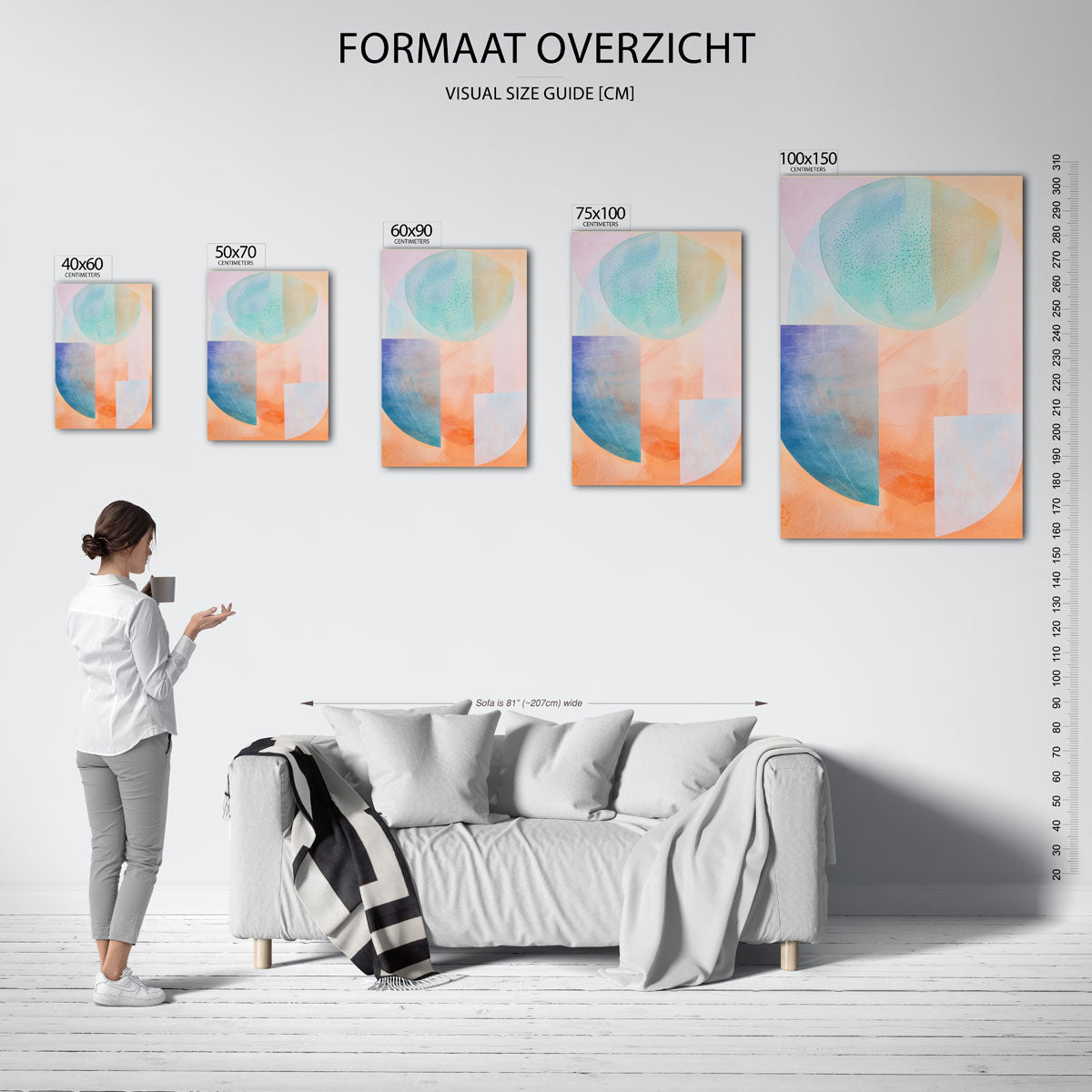 Vormen en kleuren Kunstwerk