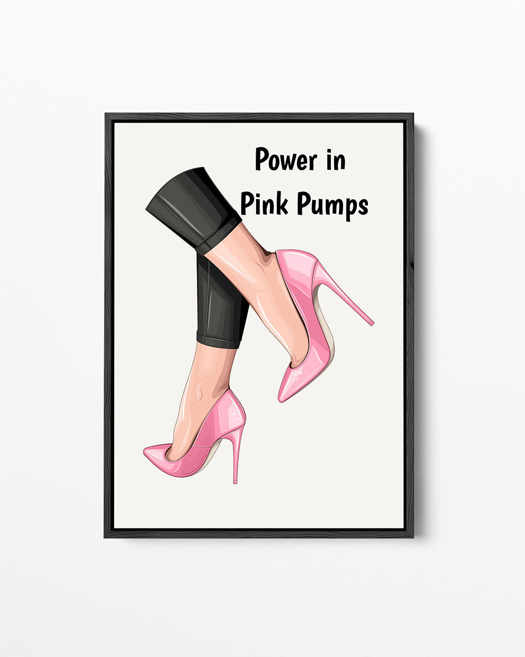Stijlvolle roze pumps Kunstwerk