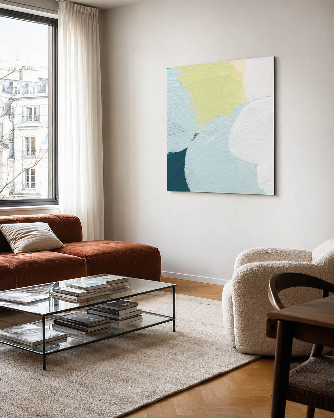 Organische kleurencompositie Kunstwerk