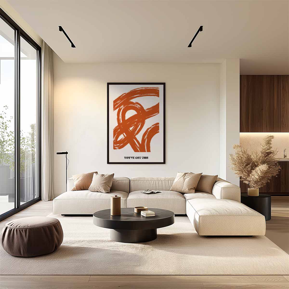 Inspirerende Oranjetinten Wandkunst Kunstwerk-canvas-dibond-plexiglas-wanddecoratie-WallArtistic