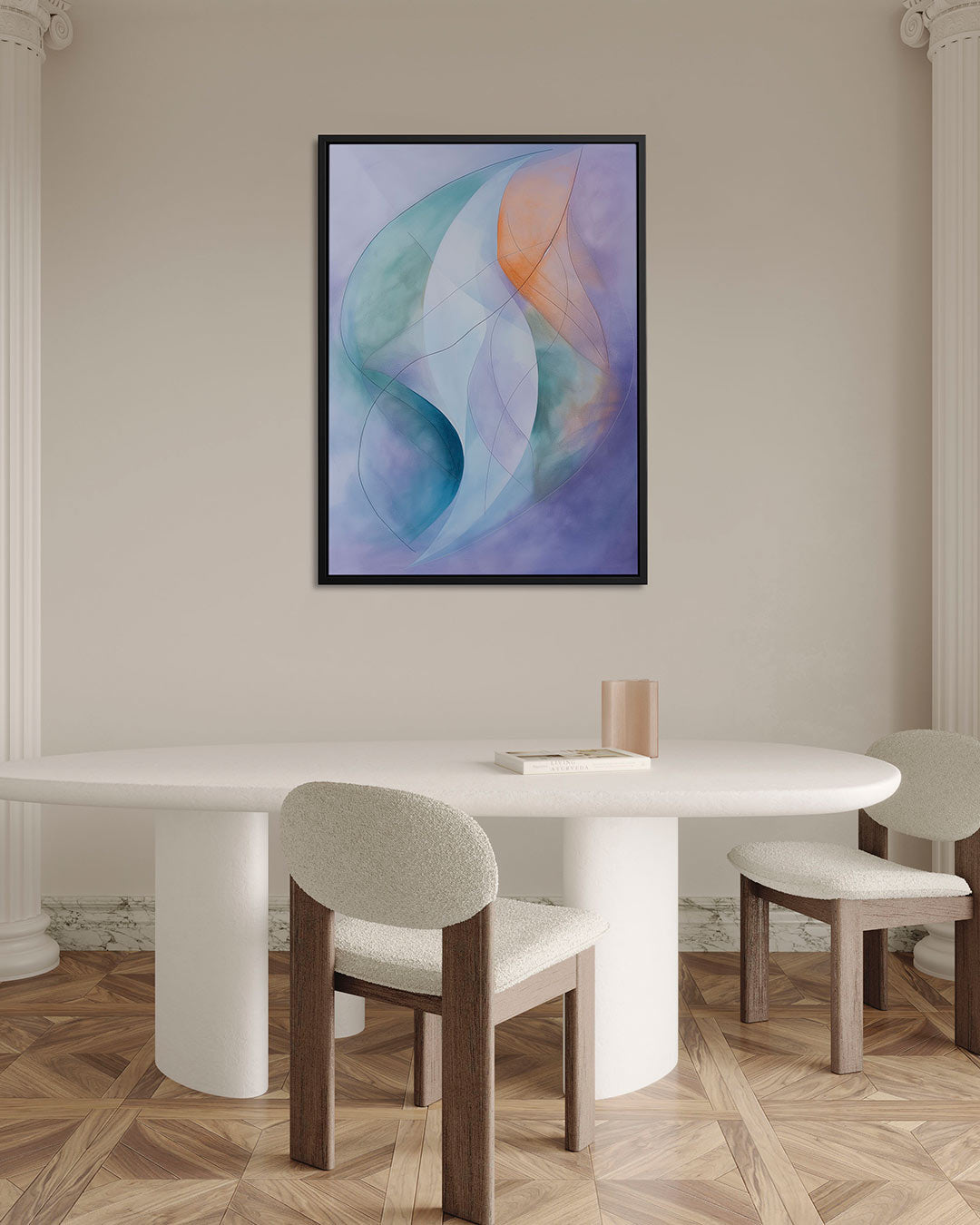 Vloeiende lijnen Kunstwerk