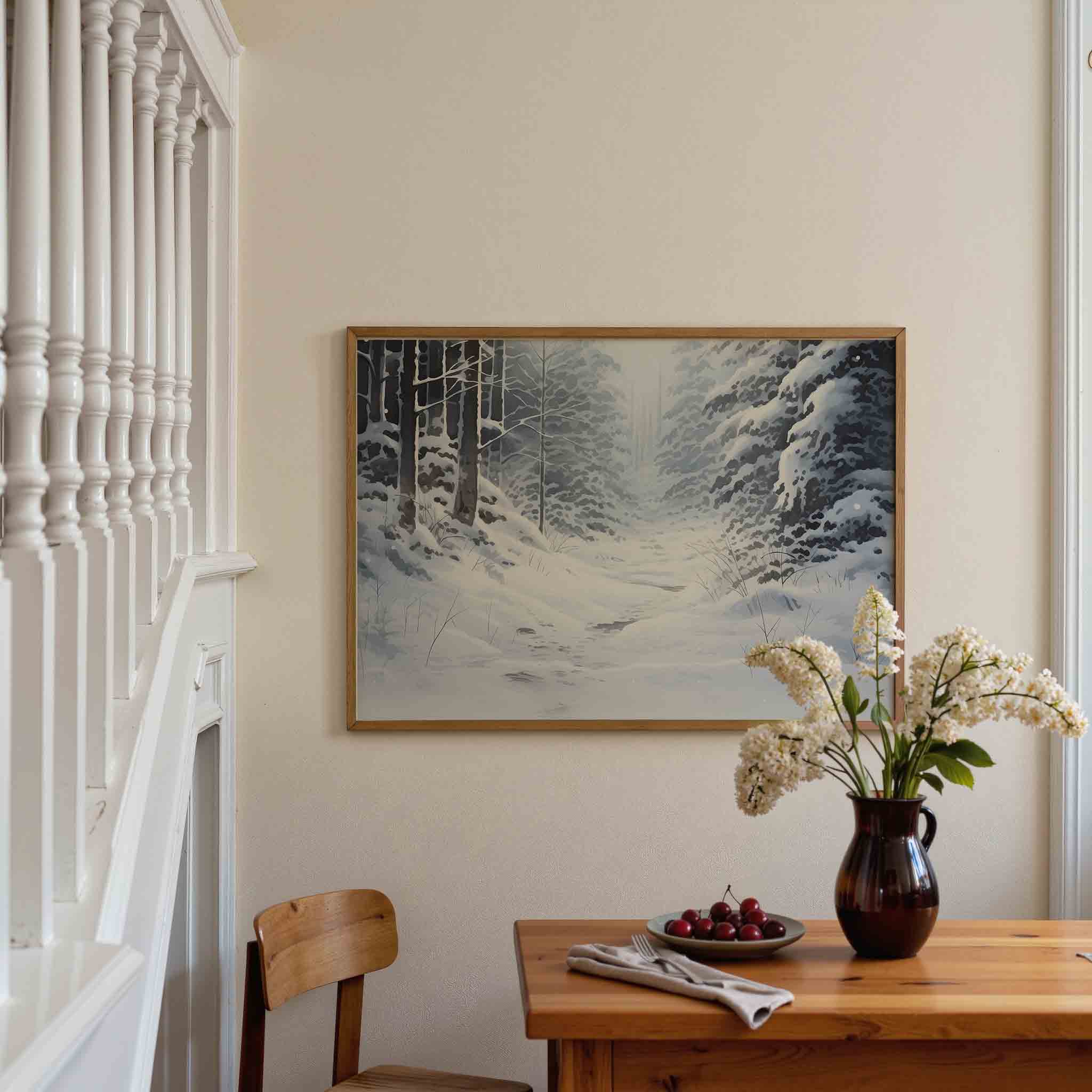 Sneeuwlandschap Poster
