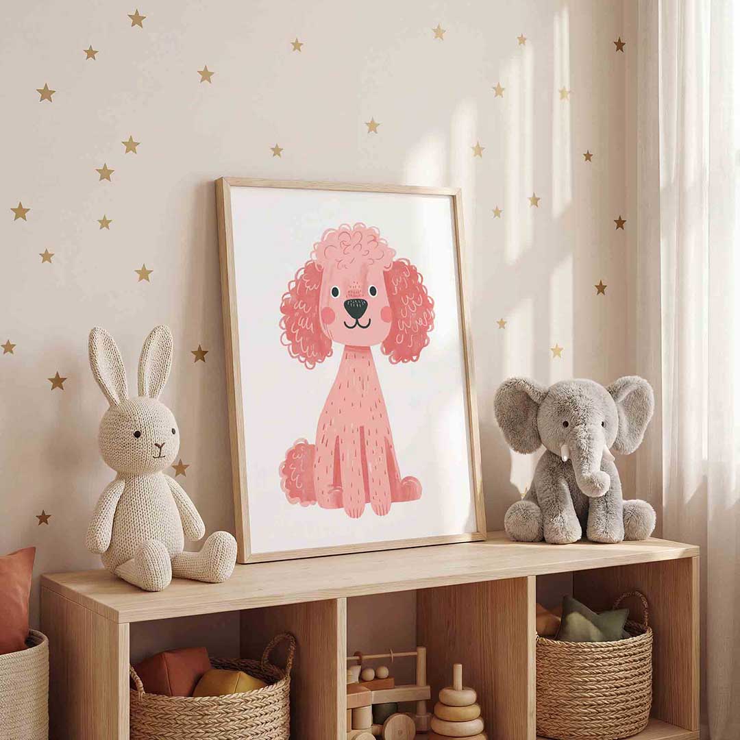 Roze poedel Poster