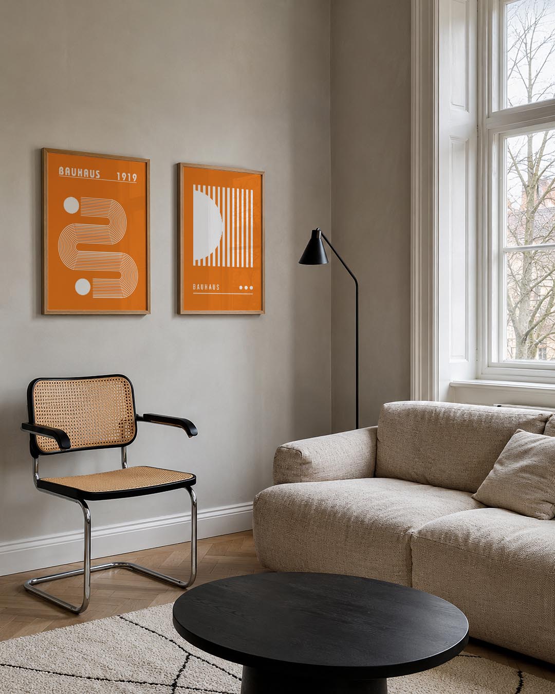 Lijnen en vlakkenspel Posterset