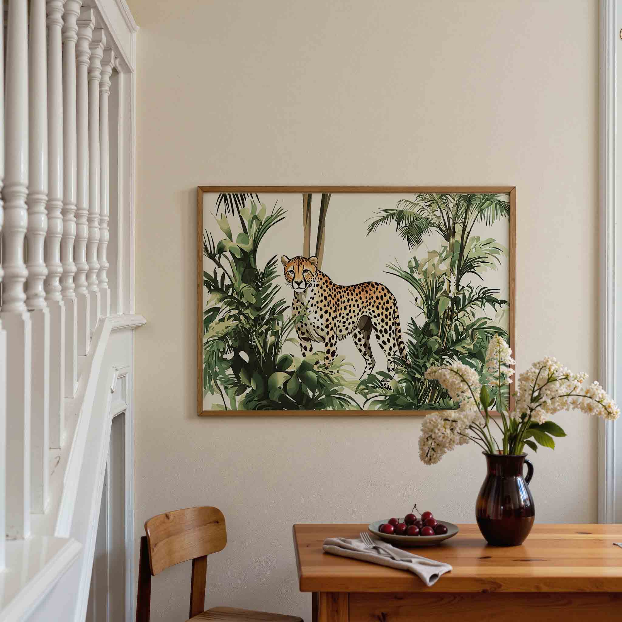 Luipaard in jungle Poster