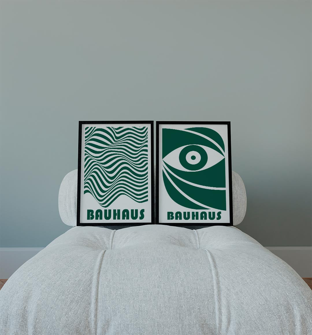 Golvend lijnenspel Posterset
