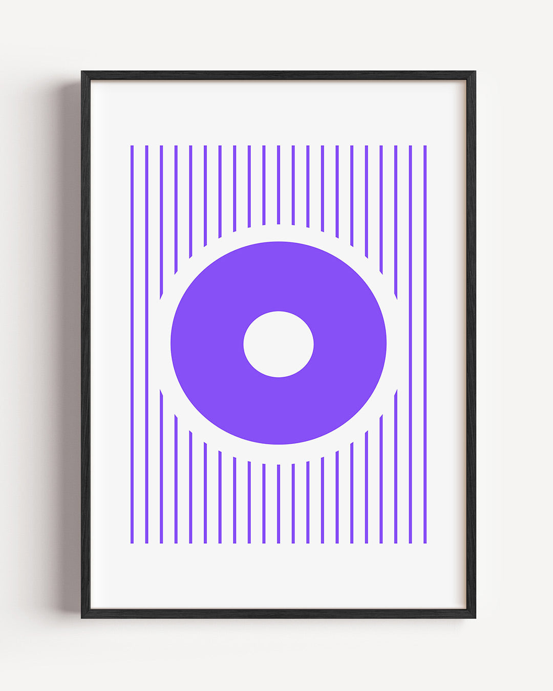Cirkel en lijnen Poster