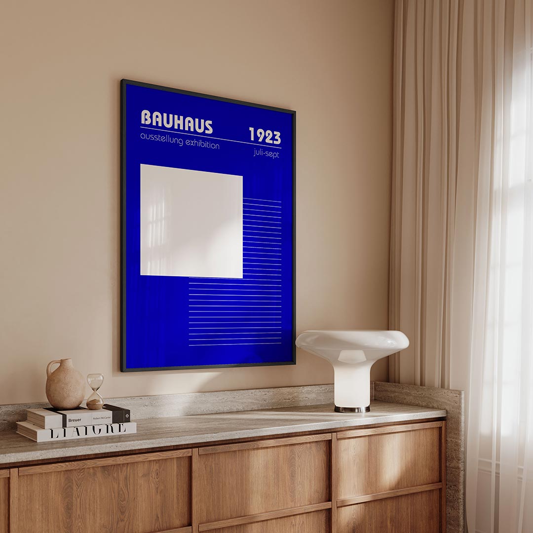 Lijnen en vlakkenspel Poster