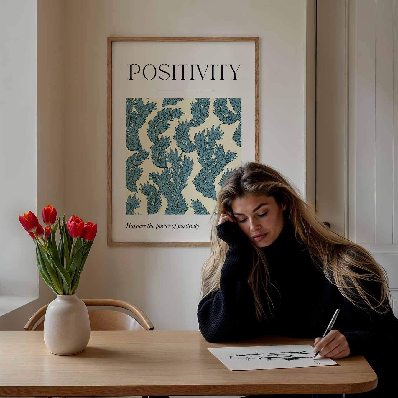 Positivity Botanical Poster-WallArtistic