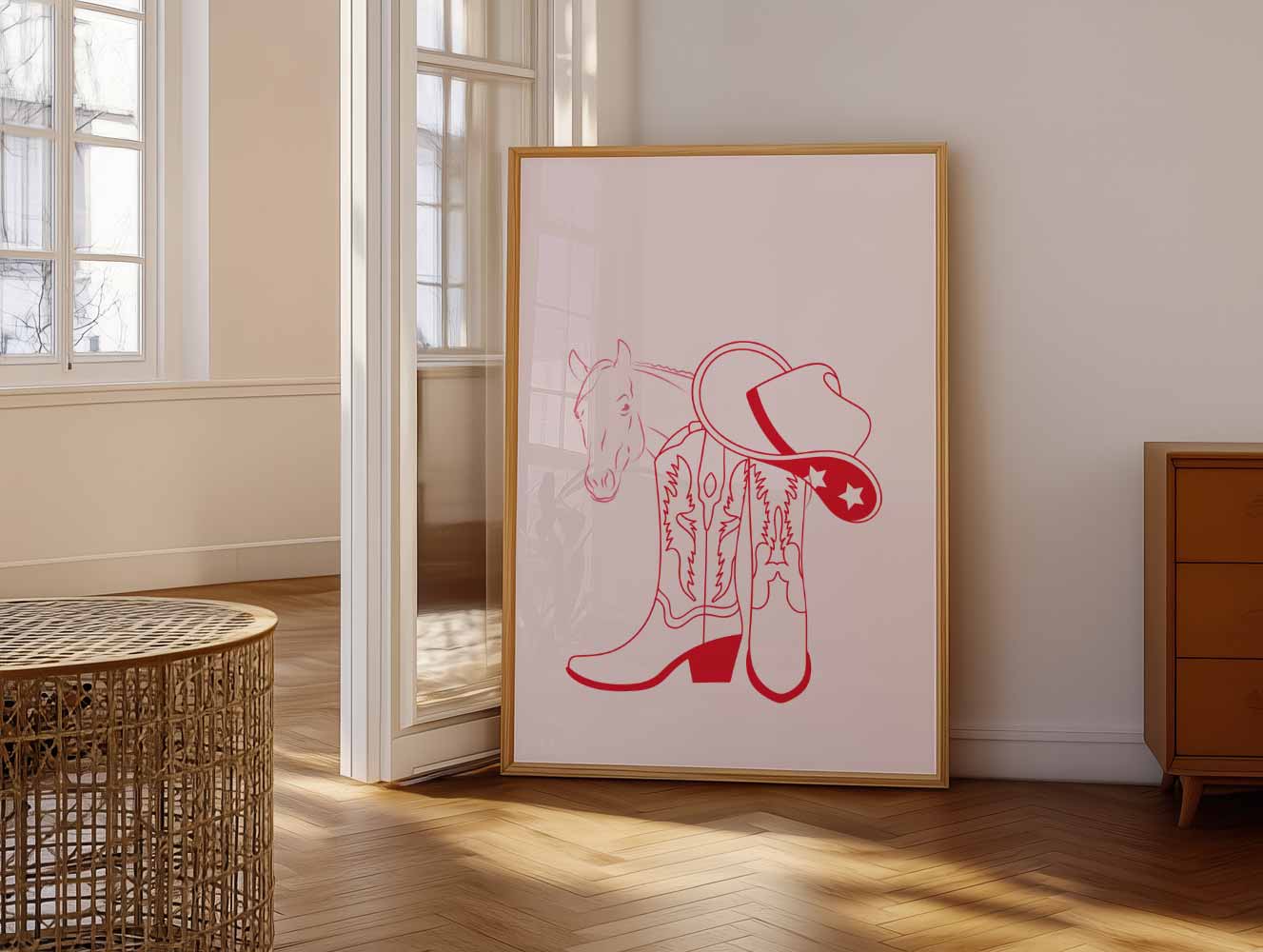 Cowboy Chic Poster-WallArtistic