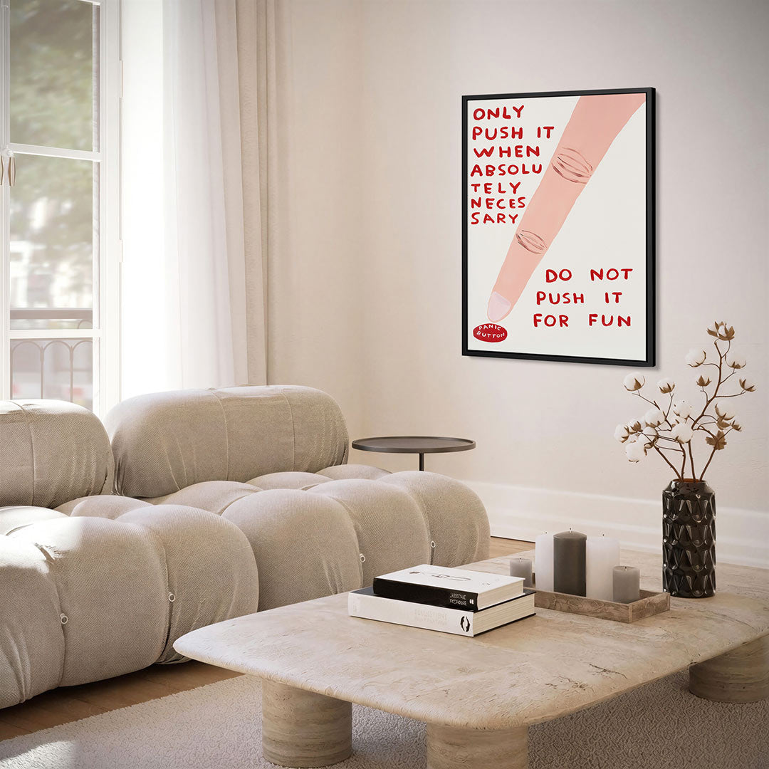 Speelse waarschuwing Kunstwerk
