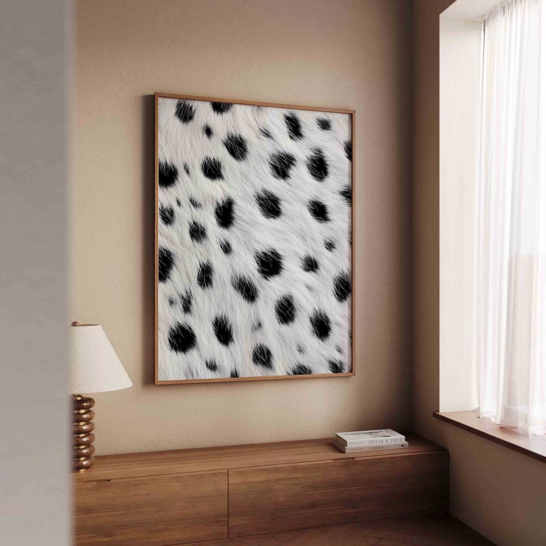 Zwart witte stippen Poster