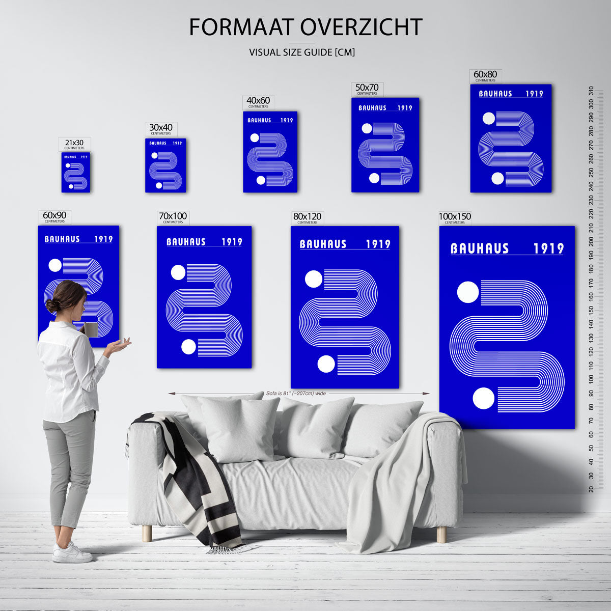 Lijnen en vlakken Poster