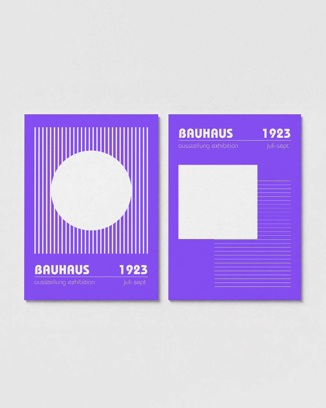 Lijnen en cirkel Posterset