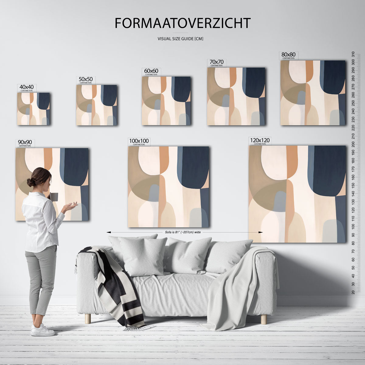 Abstracte vormen Poster