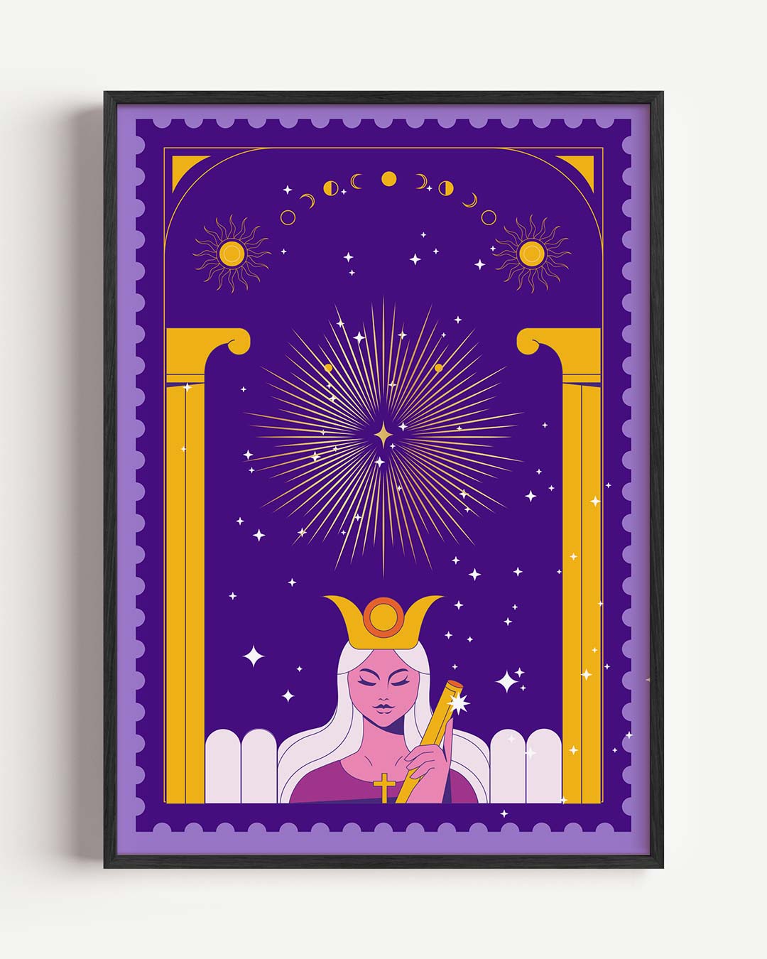 Mystieke Maangodin Poster-WallArtistic