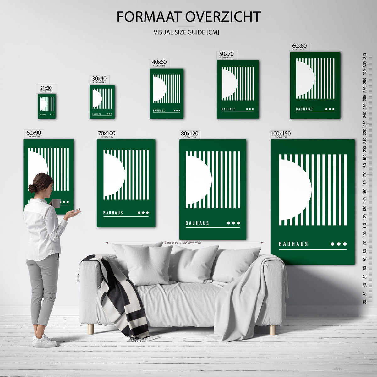 Lijnen en vlakken Poster