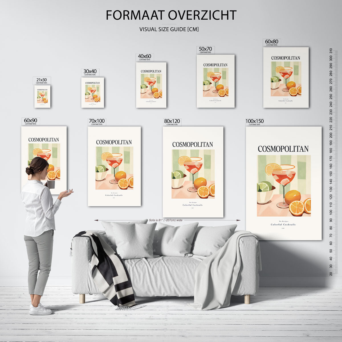 Cosmopolitan cocktail Poster