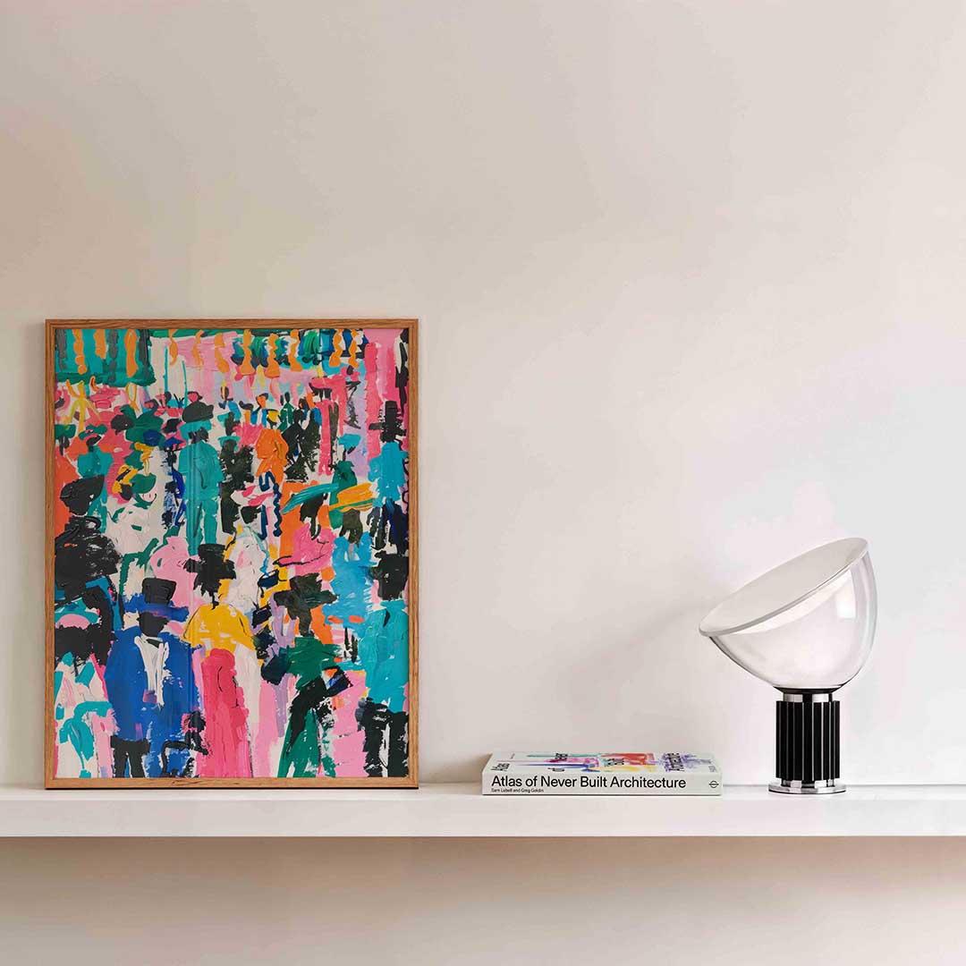 Gekleurde figuren Poster