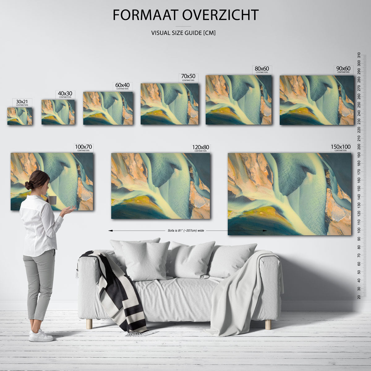 Organische vormen Poster