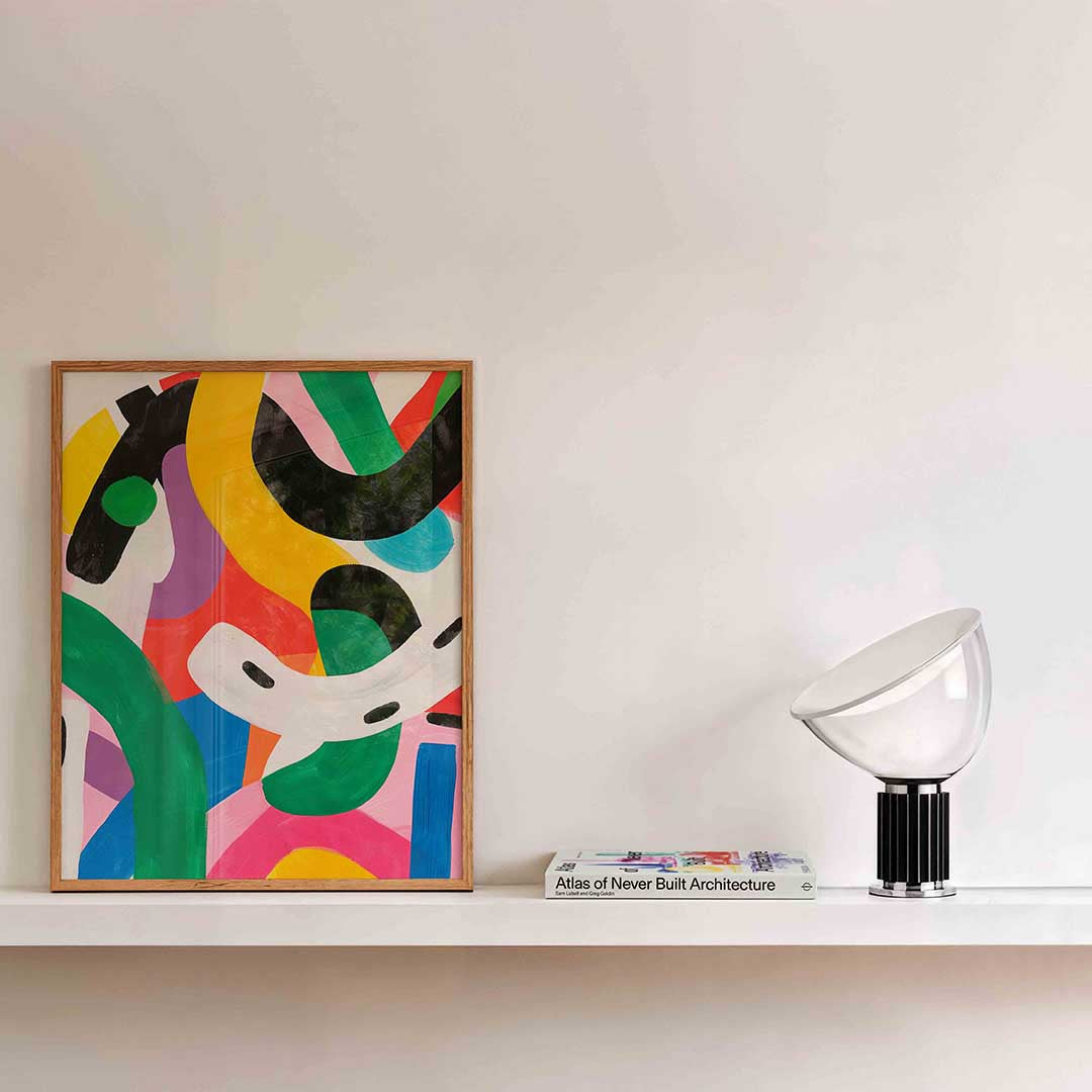 Kleurrijke abstracte vormen Poster