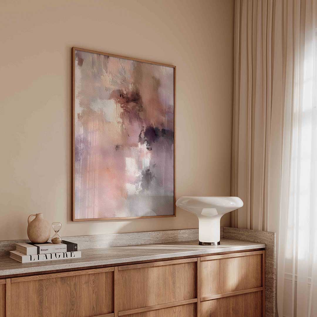 Abstracte pastel Poster