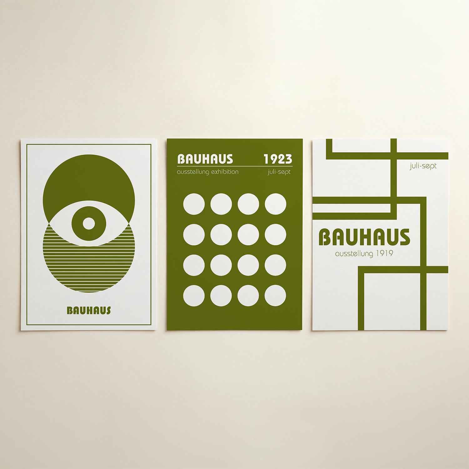 Cirkel en strepen Posterset