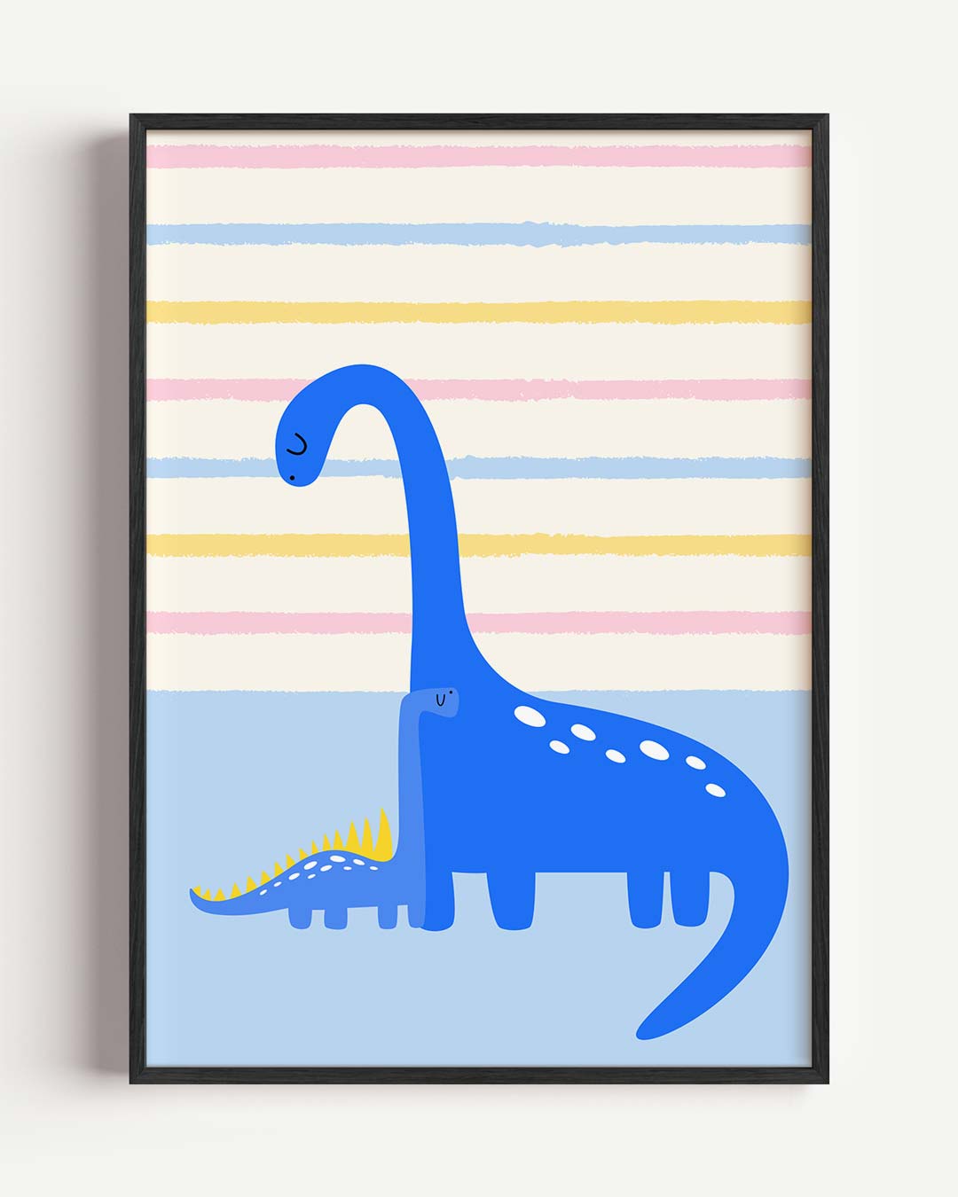 Schattige Dino Vrienden Poster-WallArtistic