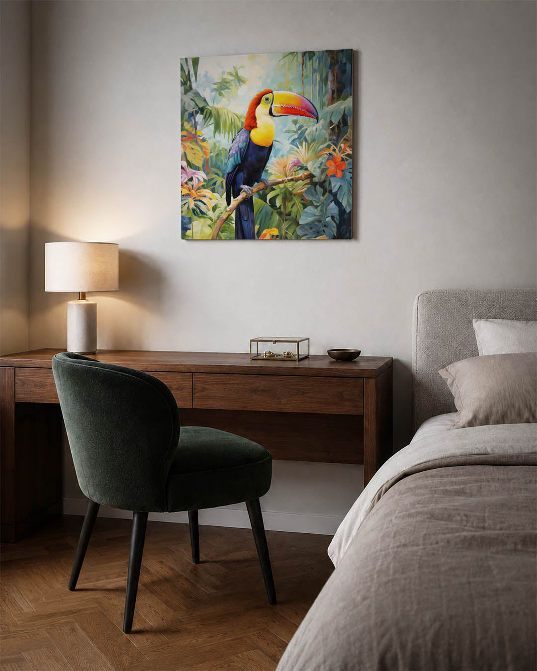 Vrolijke toekan Kunstwerk