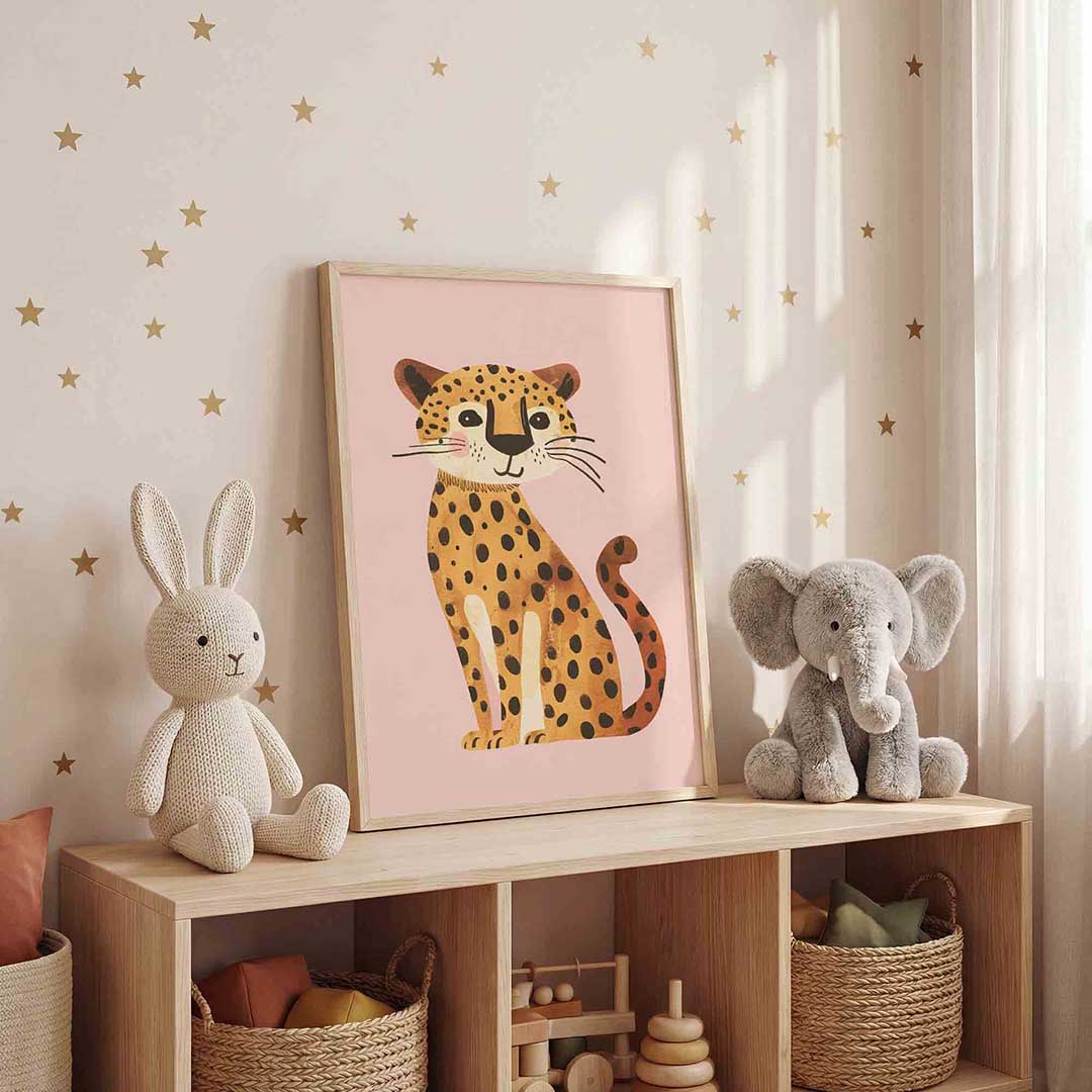 Schattige luipaard Poster