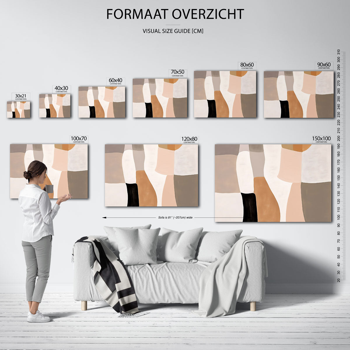 Abstracte vormen Poster