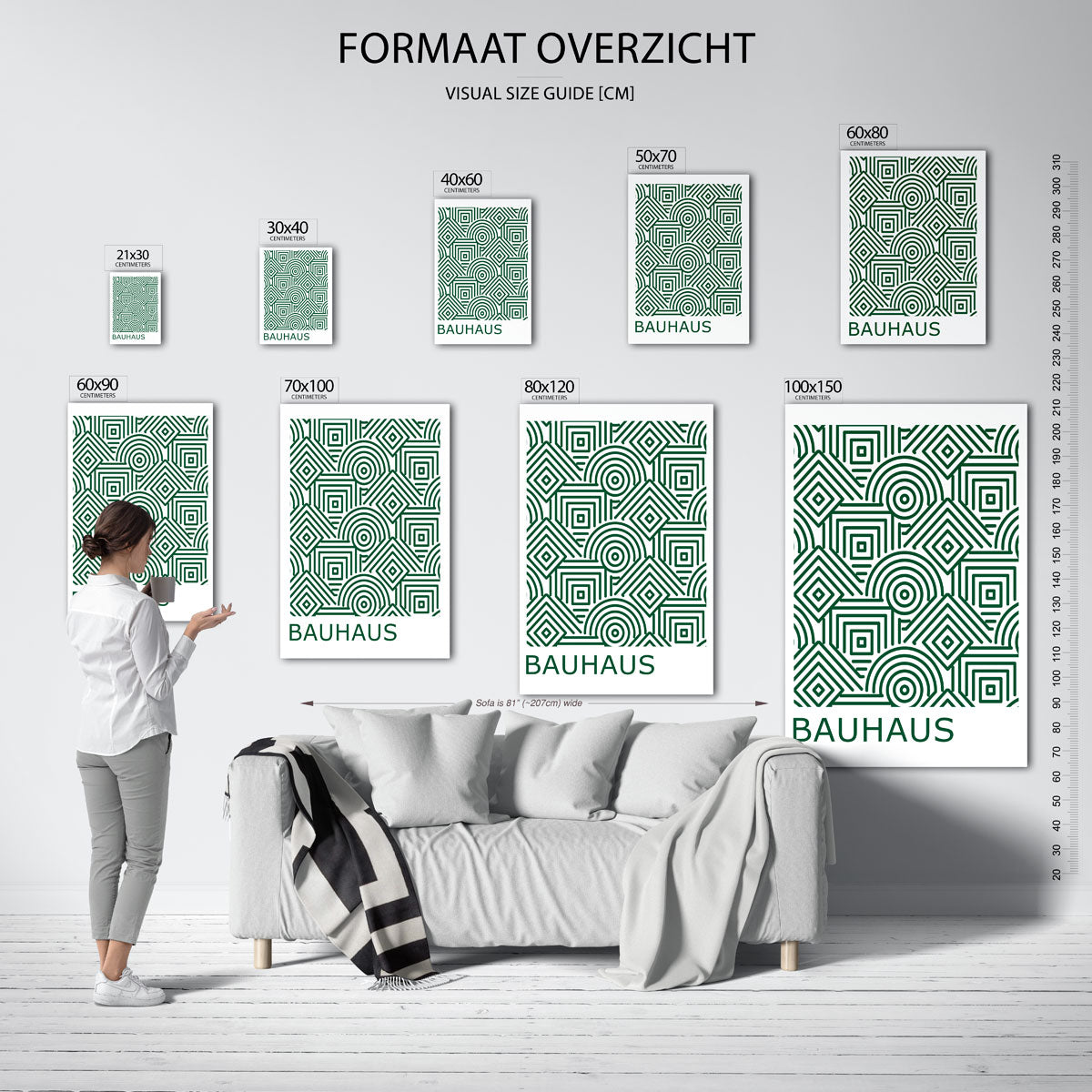 Lijnen en patronen Poster