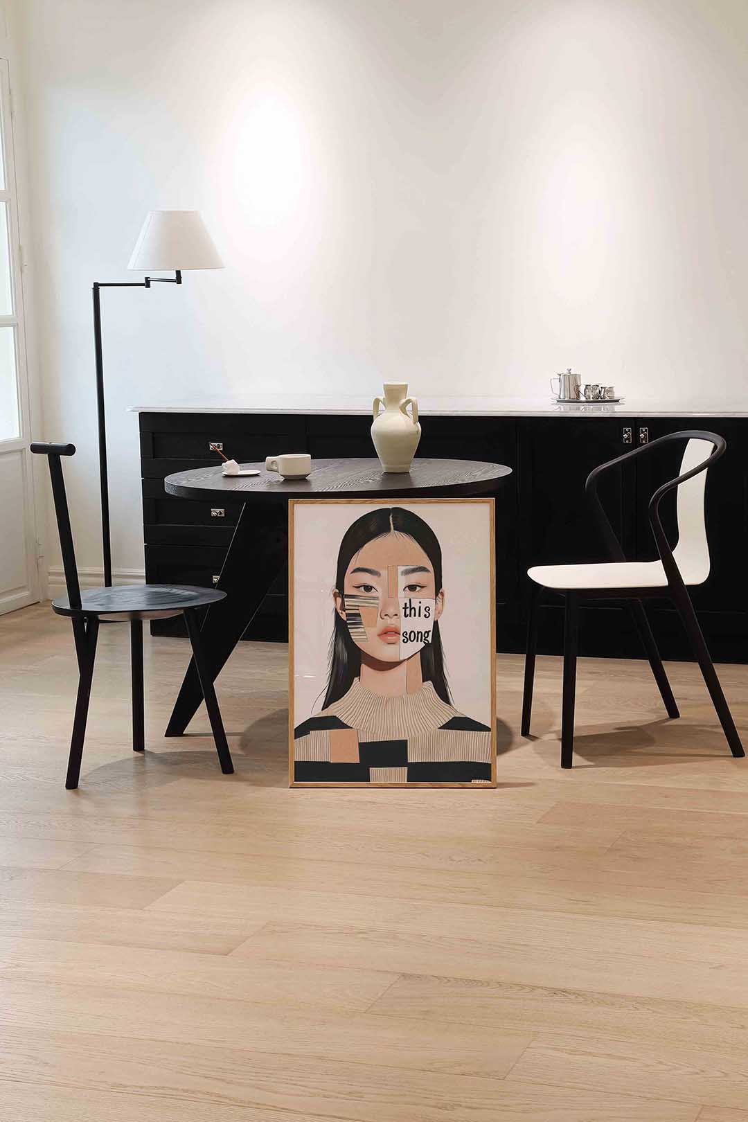 Portret met tekst Poster