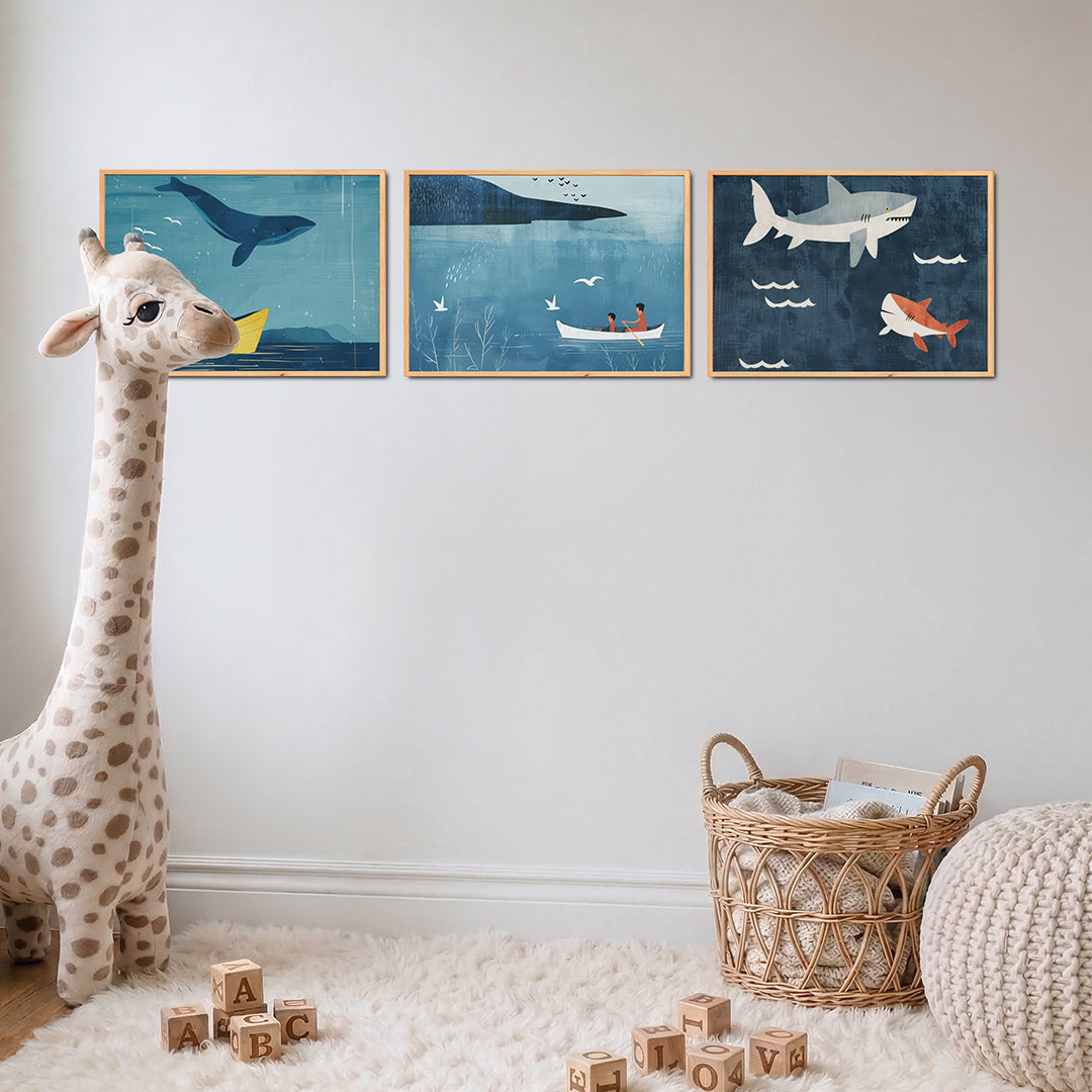 Zee en lucht Posterset