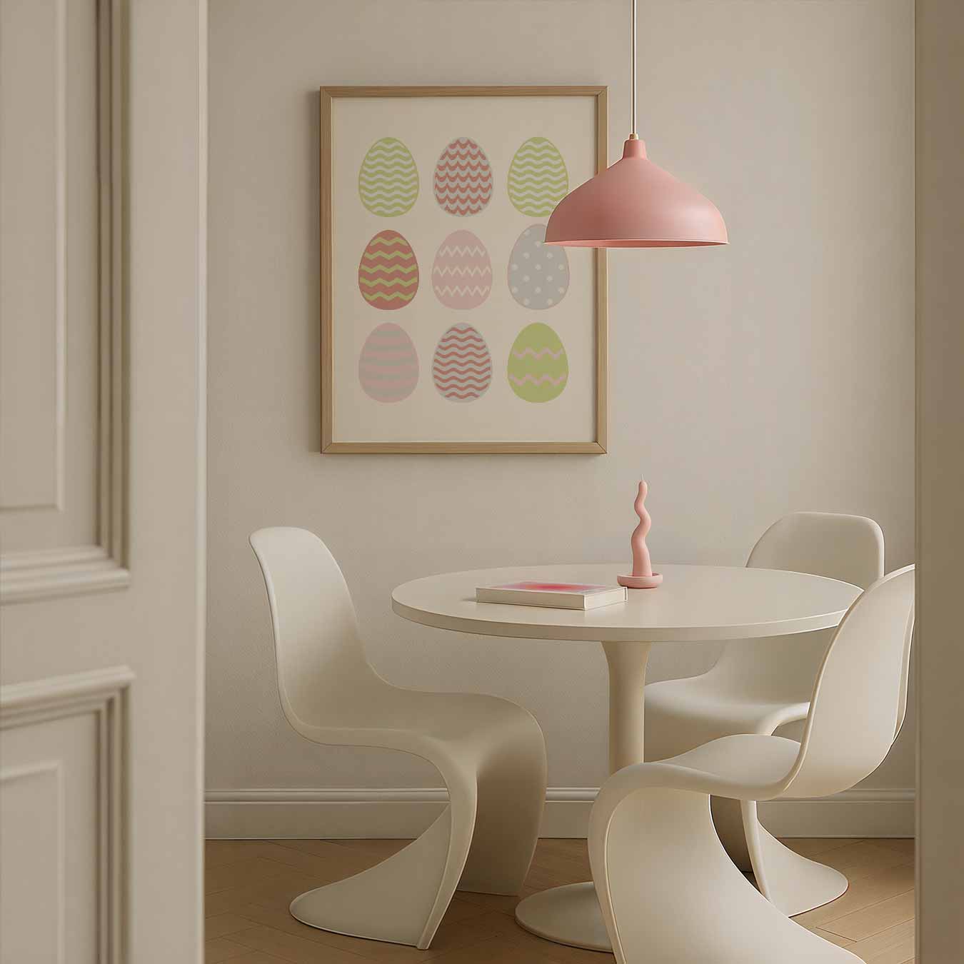 Pastelkleurige Paaseieren Poster-WallArtistic