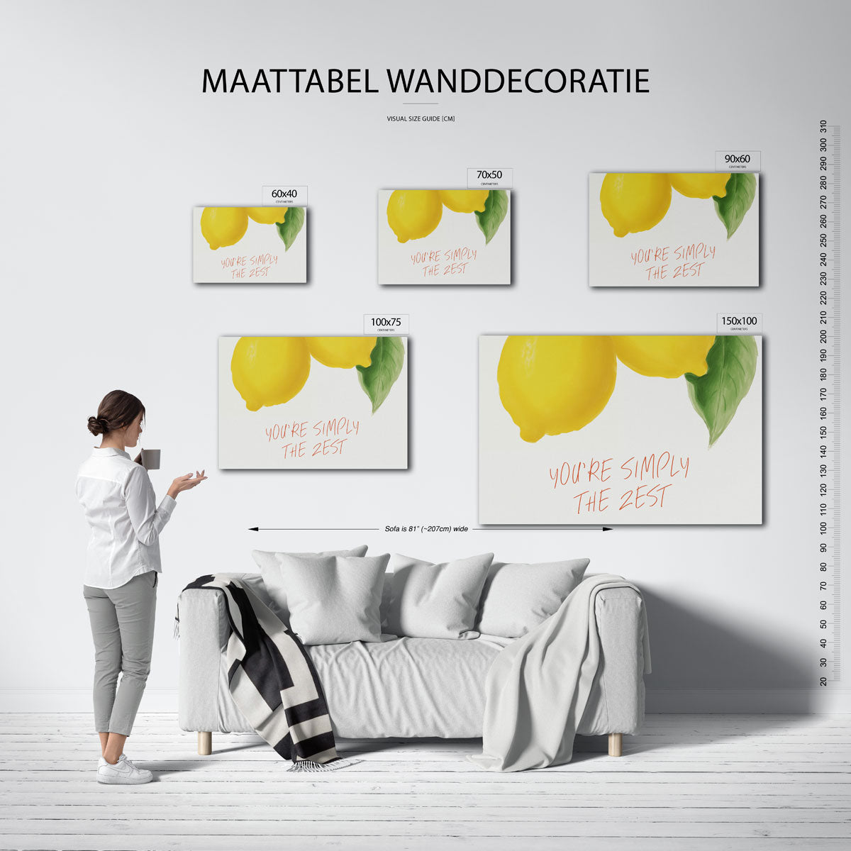 Citrus inspiratie Kunstwerk